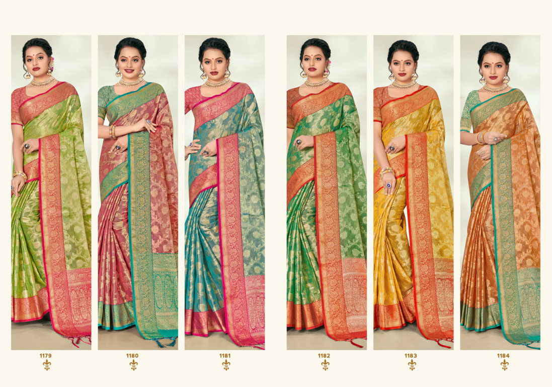Riwazo Sobhana Fancy Wear Organza Weaving Latest Saree Collection